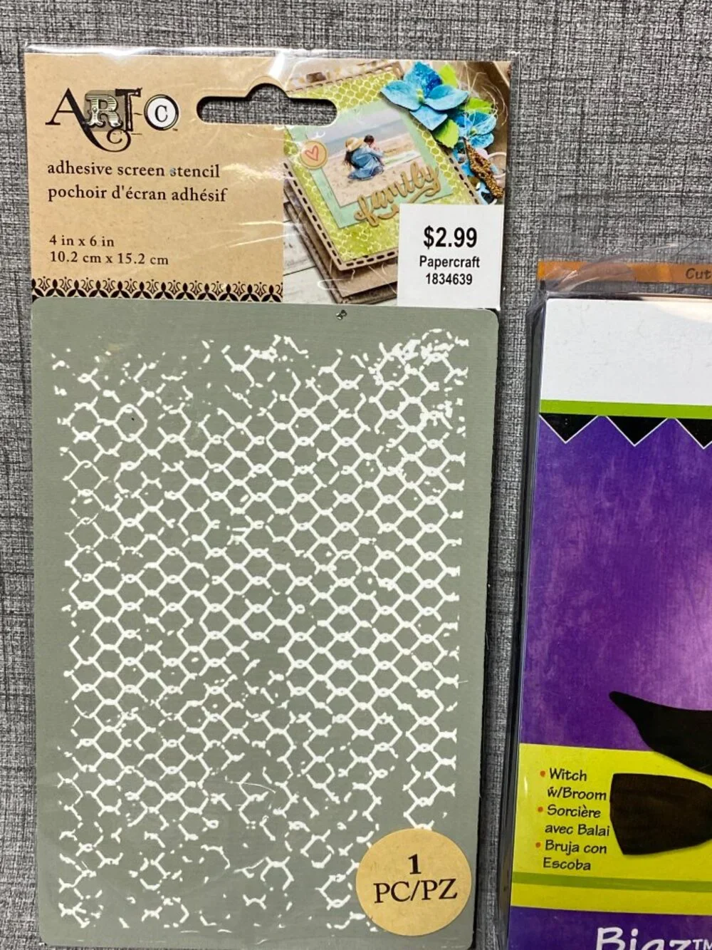NEW Sizzix BigZ Die Witch with Broom Brenda Pinnick 655571 Bundle Lot Stamps